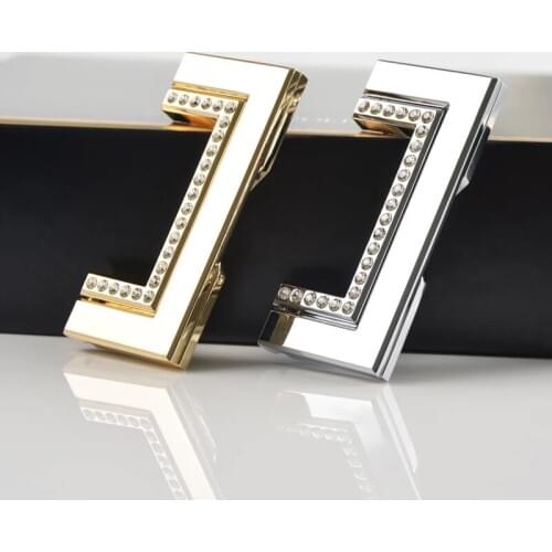106mm Modern simple wardrobe cabinet crystal handles Fashion luxury drawer pulls furniture door handles Diamond hardware handles