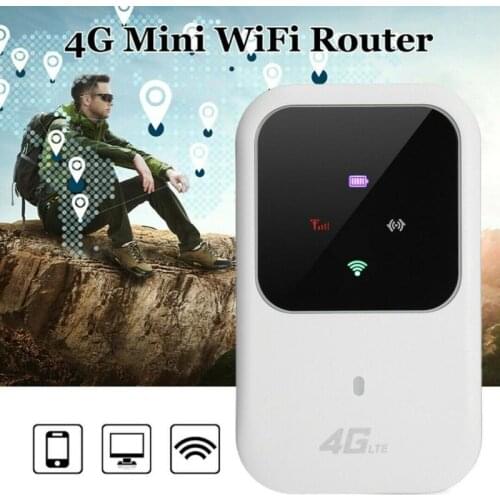 4G LTE Mobile Broadband Mini WiFi Wireless Router Hot Spot Wireless Portable Pocket Mobile Hotspot Car Wi-Fi With Sim Card Slot