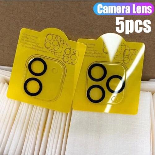 5PCS Camera Protection Glass For iPhone 12 11 Pro Max 12 Mini Full Cover Lens Screen Protector For iPhone 11 12 Pro Camera Glass