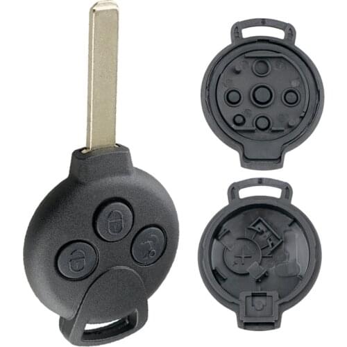 3 Button Car Remote Key Shell Case Fit for Fortwo 451 07-13 Mercedes-Benz Smart
