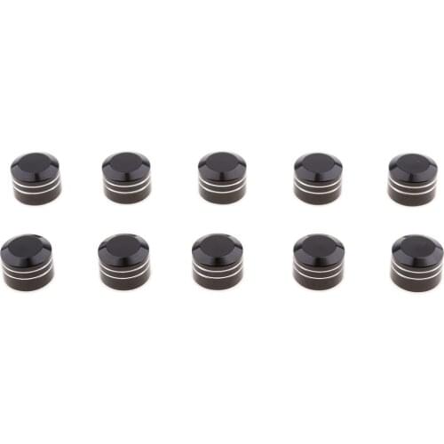 CNC Inner Schrauben Motor Bolt Topper Caps Cover For 9MM Black