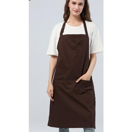 Apron custom logo bread kitchen tea shop coffee shop nail anti-fouling overalls custom hanging neck bartender