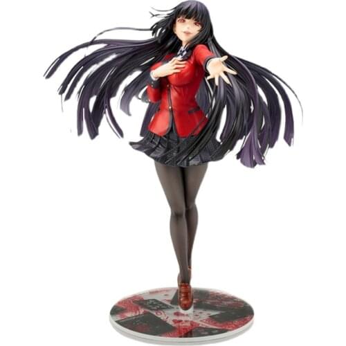 Japanese Anime Kakegurui Jabami Yumeko Action Figure 21cm Statue Doll Kid Gifts Model toy