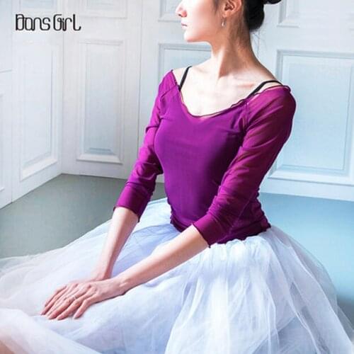 Long/Short Sleeved Gymnastics Leotard Ballet Leotards For Women Professional Ballet Tutus Adults Ballet Top Ballerina Clothes