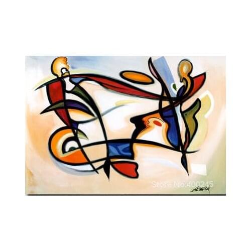 Oil Painting for room decor Eyes on the Sky abstract art Handmade High quality