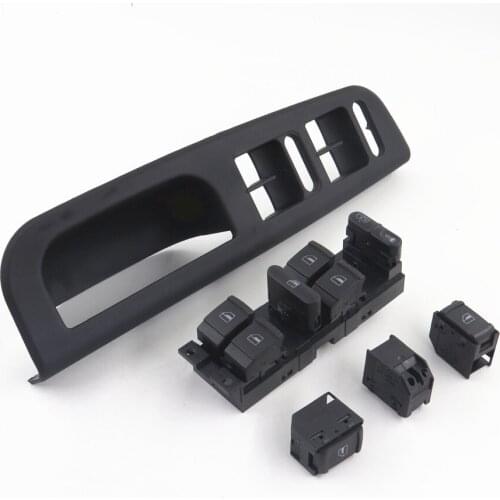 Master Power Window Button + Bracket + Window Glass Switches Fit for Passat B5 Golf MK4 1J4 959 857D 3B1 867 171 3BD 959 855B