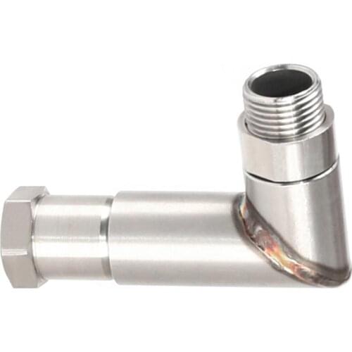 M18x1.5 O2 Oxygen Sensor Angled Extender Spacer 90 Degree Bung Extension Adapter