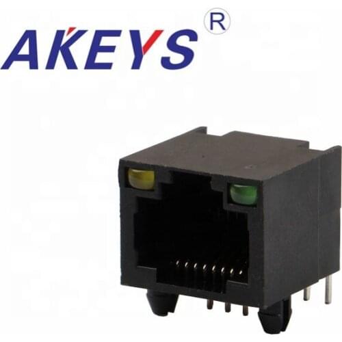 10PCS 56-8P8C RJ45 modular jack female connector network transformer with LED