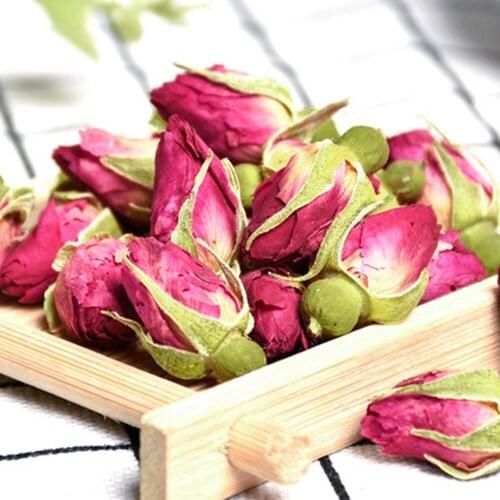 50g Organic natural dried red rose big buds dried fragrant flowers buds