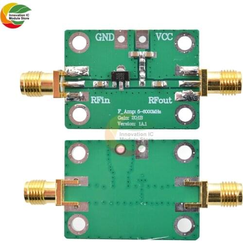 HMC580 RF Low Noise Power Amplifier Board Module Vpp=5V 22dB Gain DC 3.3-5.5V 88mA 1-1000MHz High Gain for Short wave FM radio
