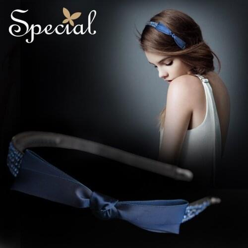 Retro Hair Band Elastic Headband Bow Hair Ornaments Headdress Night Beauty New Fashion