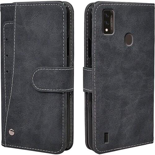Luxury Wallet Case For ZTE Blade A51 A71 A31 Lite Case Vintage Flip Leather TPU Silicone Cover Business Phone Holder
