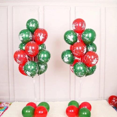 2 Sets 7/13/19tube Christmas Decorations for Home Balloon Holder Column Balloons Stand Christmas Ballons 2022 Navidad Kerst Noel
