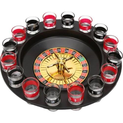 16-hole Russian roulette wine glass KTV roulette game wine glass wine table fun turntable game