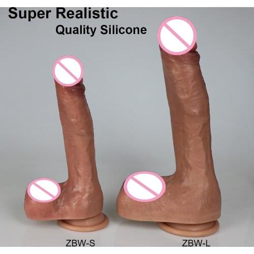 Super Realistic Quality Silicone Dildo Strong Suction Cup Anal Sex Toys for Woman Strapon Couples Flirting Erotic Sex Products