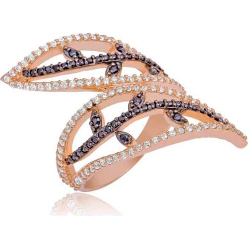 Tevuli 925 Sterling Silver Leaf Lady Ring