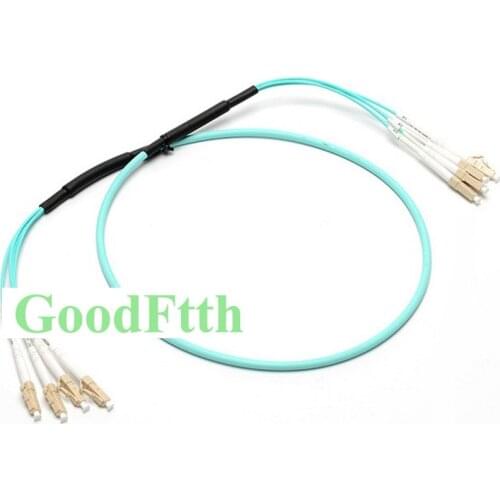 Fiber Patch Cord Jumper LC-LC Multimode OM3 Trunk Breakout 2.0mm 4 Cores GoodFtth 1-15m