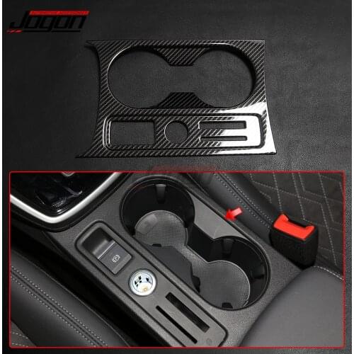 1pcs S.Steel Car Central Console Water Cup Holder Cover Moldings Trim Sticker For Audi A3 8Y 2020 2021 Interior Accessories