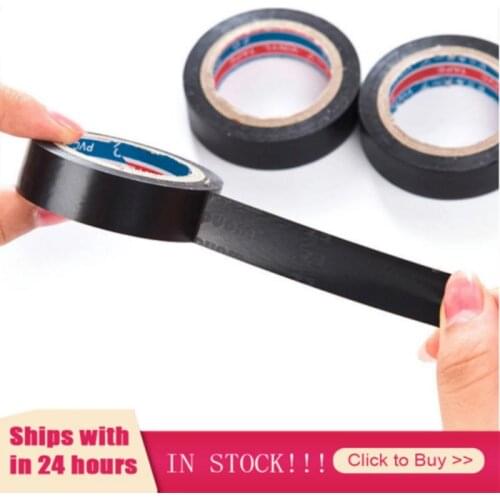 1pcs Black Tape Electrical Wire Insulation Flame Retardant Plastic Tape Waterproof Self-adhesive Tape Home Improvement