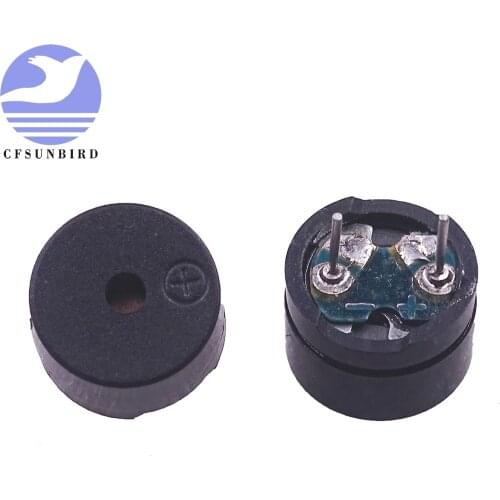 100pcs Universal passive buzzer electromagnetic impedance 16 ohms AC / 2KHz 3V 5V 12V Universal