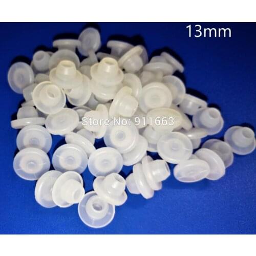 13mm, 200pcs! White Color! Silicone Rubber Stopper,Food Grade Silicone Rubber Glass Vials,Wine glass bottle,Rubber Sealing etc