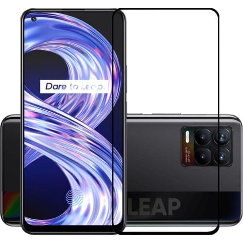 25 Pcs/Lot Full Cover Screen Protectors For Realme 8/8 Pro Scratch Proof Protective Film Tempered Glass For Realme 8