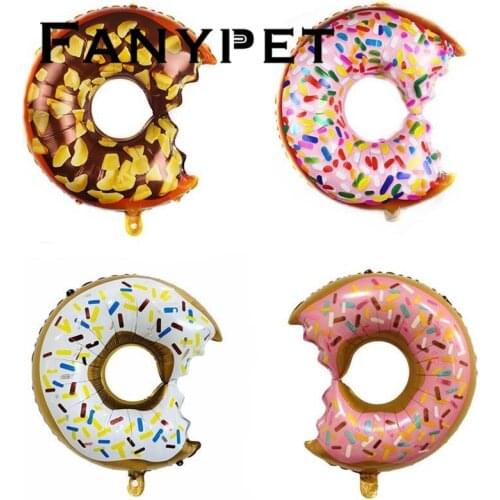 50Pcs Two sweet PInk Donut Foil Balloon Helium Balloon Birthday Party Decoration Kids Toy Sweet Balloon Baby Shower Marry Globos