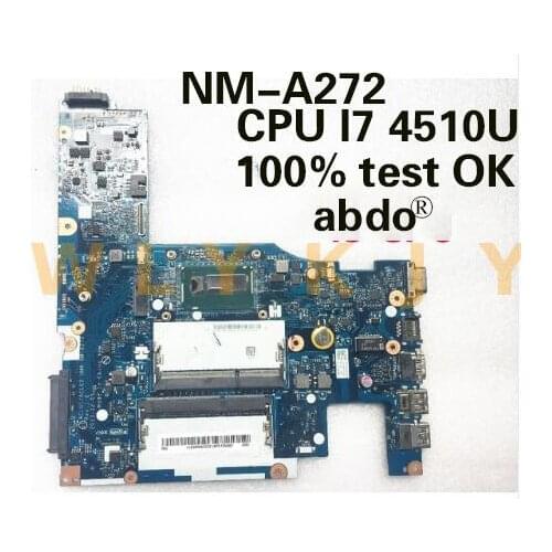 Abdo ACLU1/ACLU2 UMA NM-A272 for Lenovo G50-70 Z50-70 notebook motherboard CPU i7 4510U/4500u DDR3 100% test work