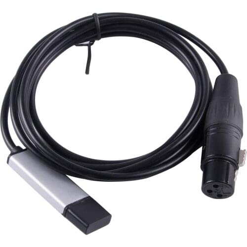 USB To XLR DMX Interface Adapter Stage Lighting Disco Light Dj Party Beam Led Dmx 512 Cable