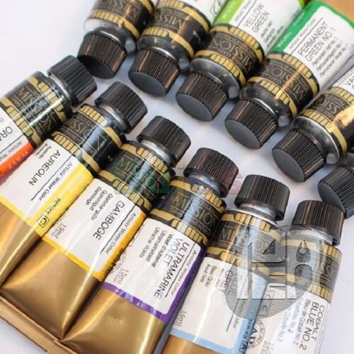 MIJELLO MISSION Artist Gold Watercolour 15ml Single Tube,Acuarela Grade B Watercolor Paint,Oil Paint Pigment,Adult,Children