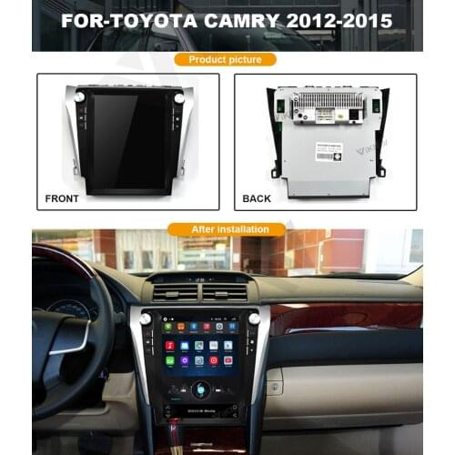 Vertical screen Car GPS Navigator For-TOYOTA Camry 2012-2015 Multimedia DVD Player support carplay