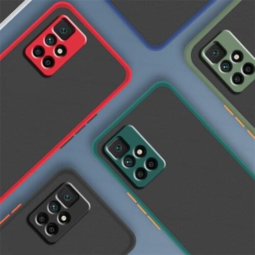 For Xiaomi Redmi 10 Case for Redmi 10 9T 9C 9A 9 Cover Silicone Matte Translucent Shockproof Bumper Coque For Redmi Note 10 9
