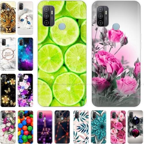 For OPPO A53 Cases 6.5" Soft TPU Silicon Phone Case Back Cover for OPPO A53s A 53 2020 Bumper Protective Funda Shell Etui Bag