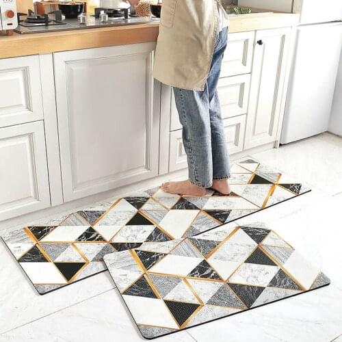 Long Kitchen Mat Home Decoration Floor Carpet Living Room Bedroom Bath Mat Hallway Doormat Non-slip Oil-proof Carpet Kitchen Mat