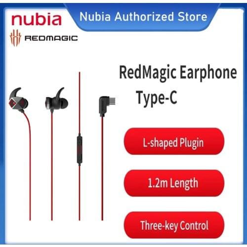Original Nubia RedMagic 5G 5S Gaming Type-C/3.5mm Earphone 55W Charger Type-C to Type-C 5A Cable Redmagic 5G 5S Accessories