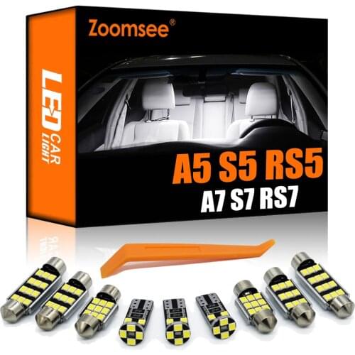 Zoomsee Canbus No Error For Audi A5 S5 RS5 A7 S7 RS7 Vehicle LED Dome Map Interior Light + Door Trunk Glove Bulb Kit Car Lamp