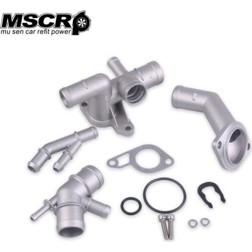 MSCRP-Cast Aluminum Coolant Flange Upgrade Kits For VW MK4 Golf Jetta GLI GTI TT 337 1.8T MSCRP-YX00027