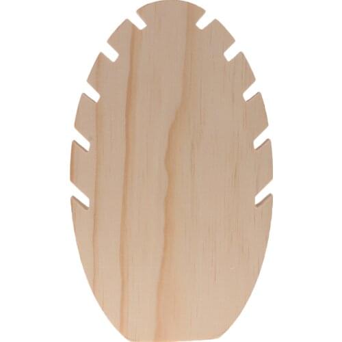 Novelty Wood Jewelry Display Stand for Necklace Showcase Holder Pendant, Long Chain Hanging Organizer - 27x16x7cm