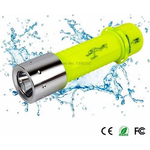 By dhl 100pcs high quality Diving Light Flashlight 3800LM LED Lantern Lamp Rechargeable Linternas Underwater Flashlights