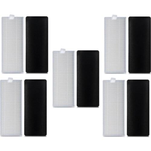 5 Set Suitable for Ecovacs Sweeping Robot U2 Accessories HEPA Filter DGN22/U2 Pro Filter Cotton Filter Elements