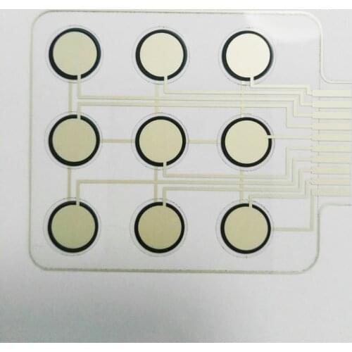 Piezoresistive flexible thin film pressure-sensitive switch Flexible Nano pressure sensor distributed Gradient induction switch
