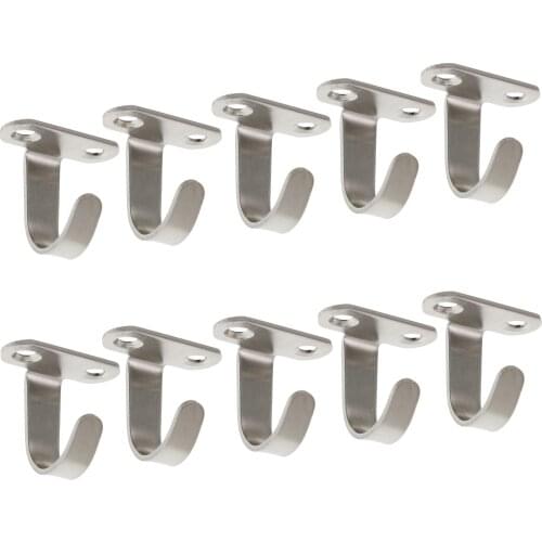 Stainless Steel Ceiling Hooks for Hanging Plants/Lights/Ornaments/Baskets/Coffee Mugs Cups Under Cabinet