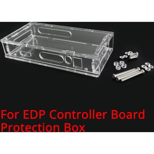 LED/LCD screen controller motherboard transparent protective box shell storage case fit our EDP controller driver board DIY kit