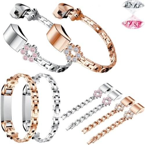 High Quality Rhinestone Watchband Band For Fitbit Alta HR smart watch Wristband for Fitbit Alta Replacement Accessories Bracelet