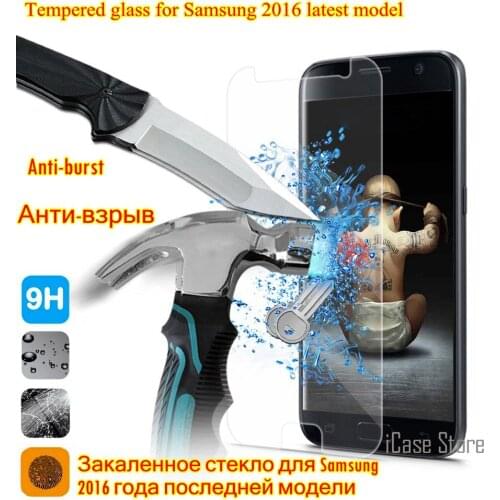 9H Tempered Glass Screen Protector Film FOR Samsung J5 case galaxy A3 A5 A7 J1 mini J2 J3 J7 J 2 3 5 7 Grand prime cover 2016