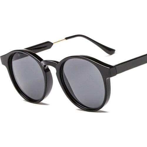 Black Vintage Cat Eye Sunglasses Women Fashion Cat Eye Mirror Sun Glasses Female Brand Designer Classic Retro Gothic