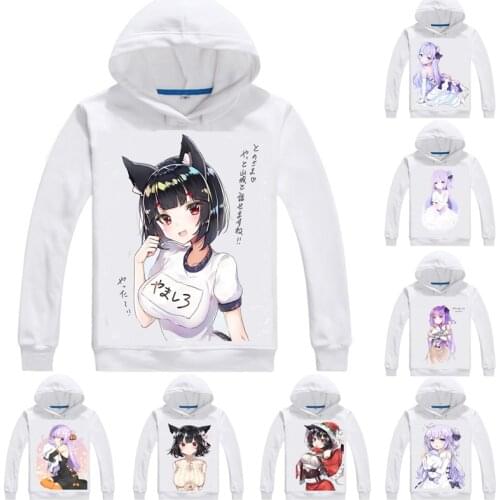 Bilan Hangxian Hoodies Men Hip Hop Long Sleeve Anime Hoodie Bilan Hangxian Enterprise Atago Unicorn Yamashiro Cosplay Sweatshirt