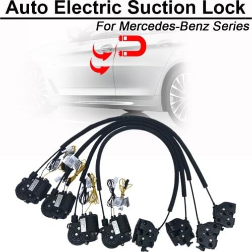 Smart Auto Car Electric Suction Door Lock for Mercedes Benz C E GLA GLC Class W205 W213 X156 X253 Soft Close Super Silence