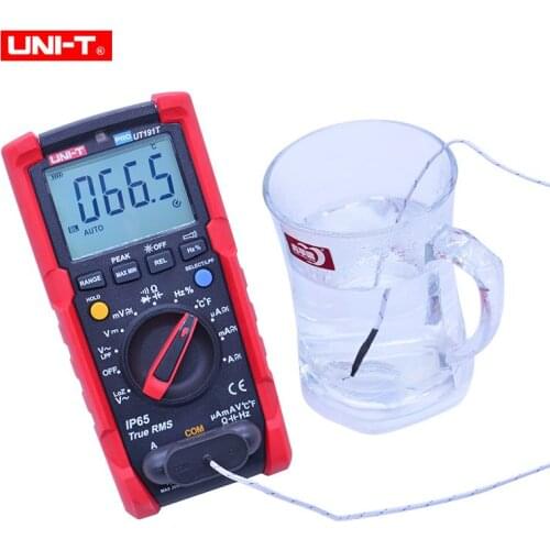 UNI-T Portable True RMS Multimeter UT191T Display Count 6000 DC/AC Voltage Current Resistance Capacitance Frequency Temperature
