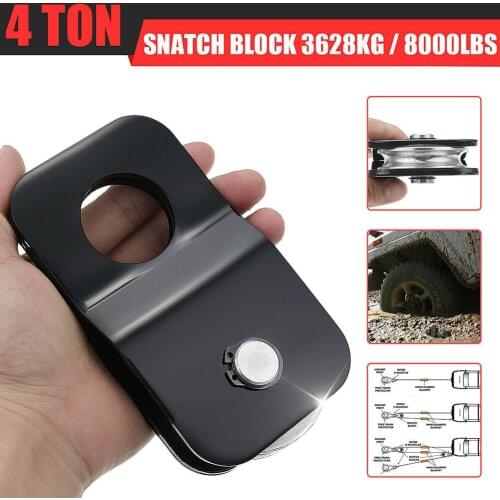 Recover Vehicle Off-Road 2T 4T Tool Reduce Heat Riding Durable Snatch Block Professional Parts Winch Pulley Car Mini Accessories